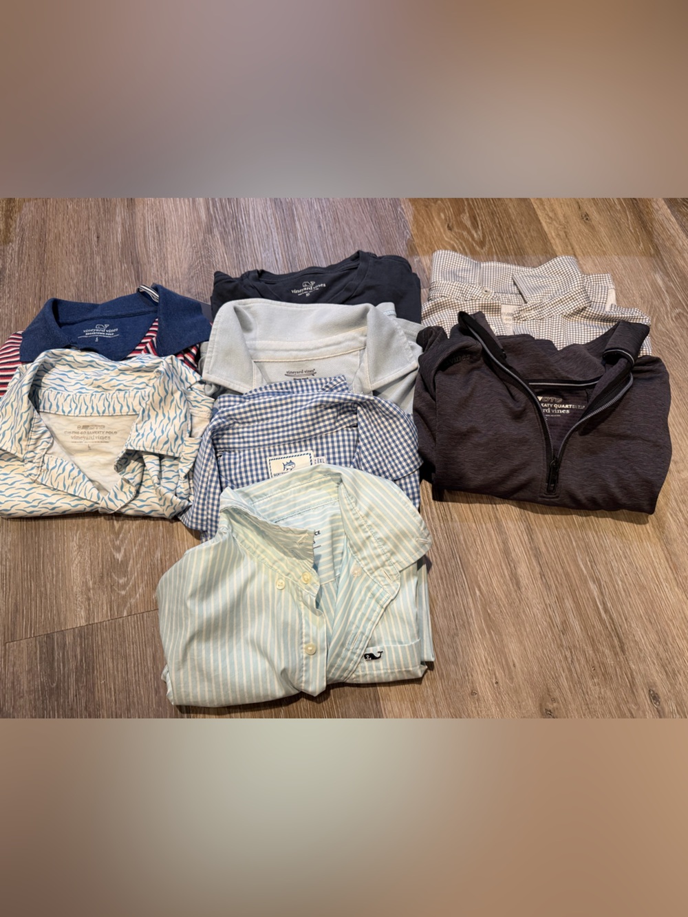 ALL 7 VV, 1 Southern Tides shirts few sizes in Lot (see pics) ask questions!